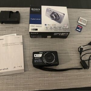 Sony Cyber-shot DSC-W650 Black Digital Camera